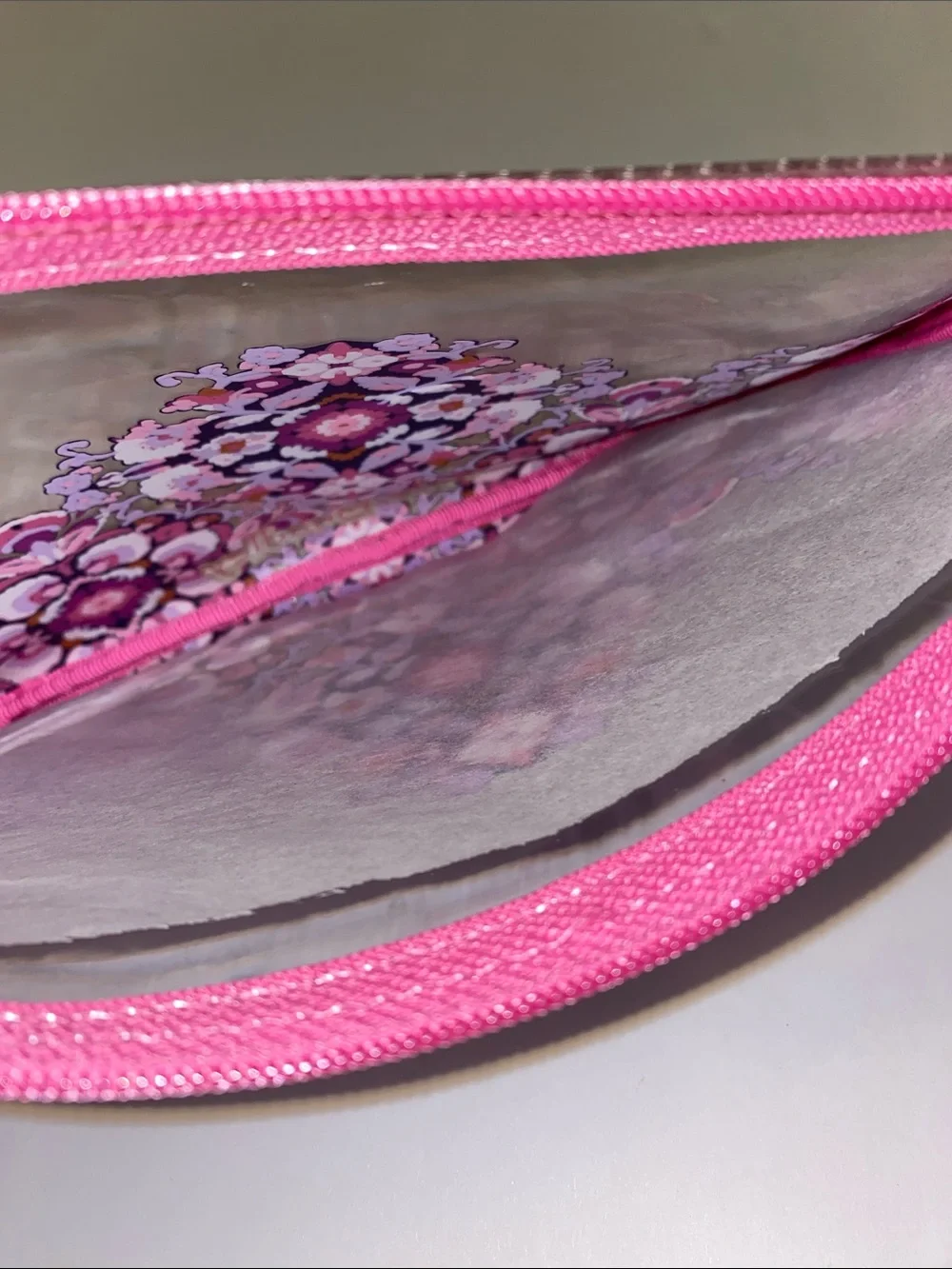 Vera Bradley Clear Floral Wristlet